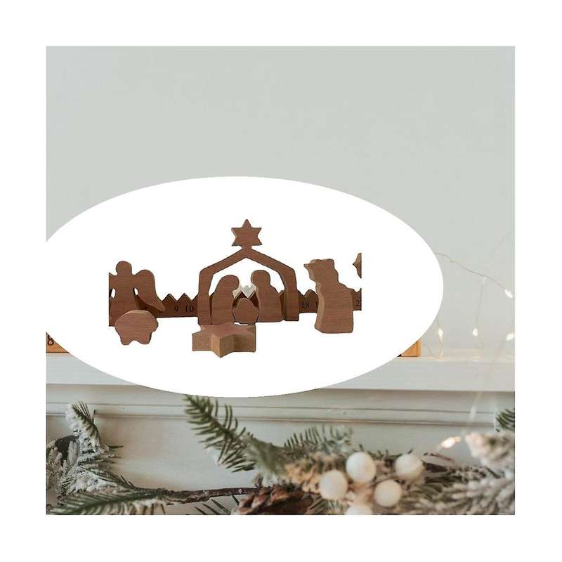 Wooden Calendar for Adult and Kids, Christmas Holiday Decoration, Christmas Gifts for Kids, Christma