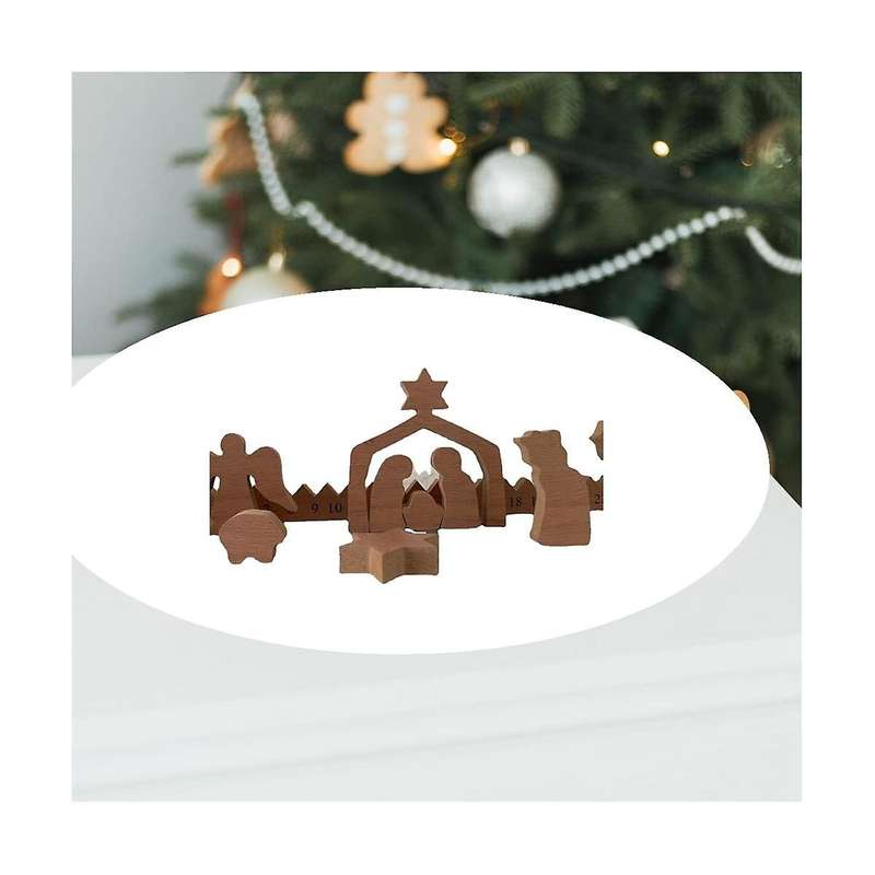 Wooden Calendar for Adult and Kids, Christmas Holiday Decoration, Christmas Gifts for Kids, Christma