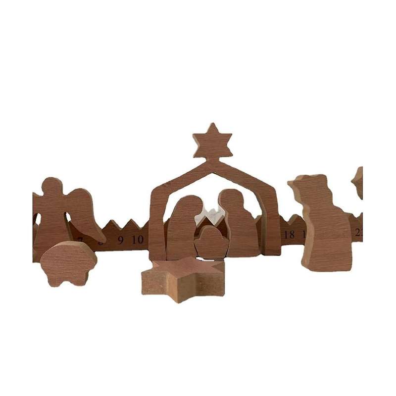 Wooden Calendar for Adult and Kids, Christmas Holiday Decoration, Christmas Gifts for Kids, Christma