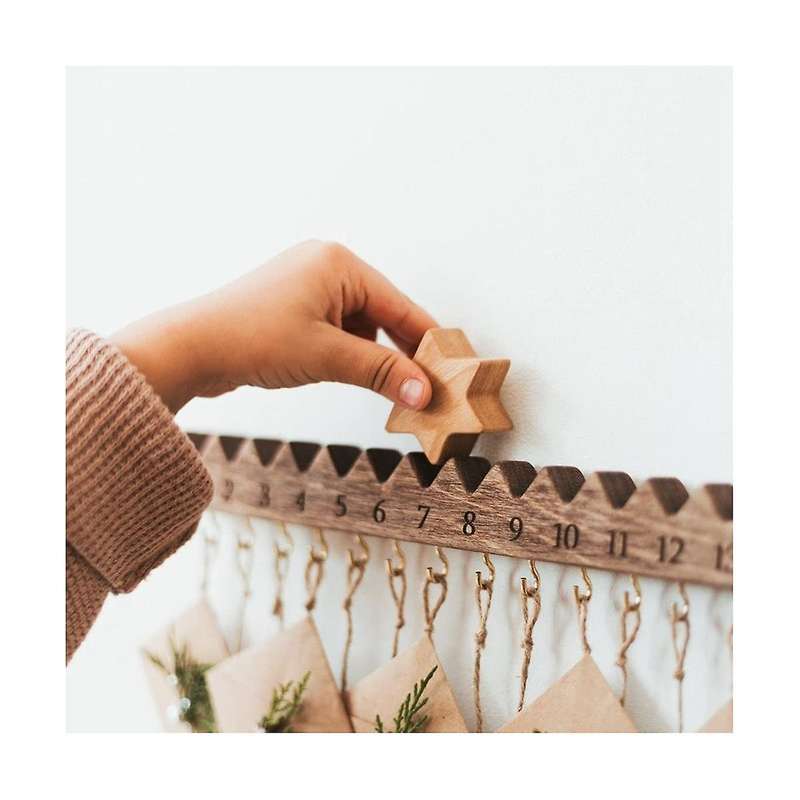 Wooden Calendar for Adult and Kids, Christmas Holiday Decoration, Christmas Gifts for Kids, Christma