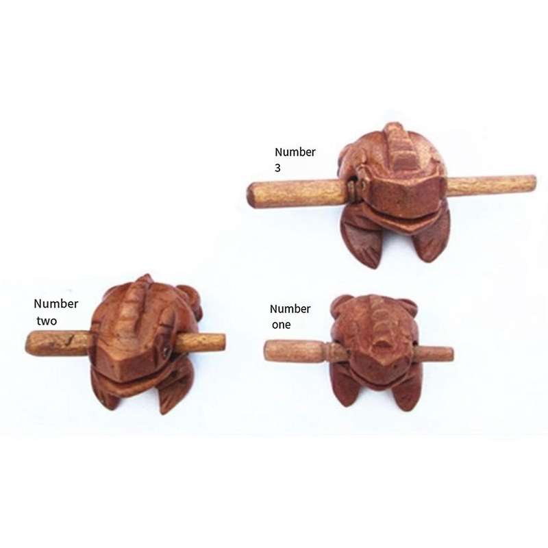 Wooden Carving Frog Toys, Tourist Bamboo and Wood Handmade Crafts, Wooden Scratching Frog Ornaments