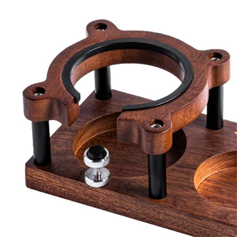 Wooden Coffee Tamper Station Base Holder Mat Non Slip for Shop Worktop