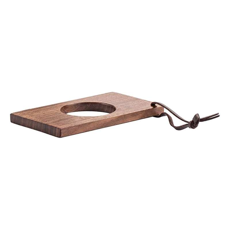 Wooden Coffee Filter Cup Holder Solid Wood Drip Filter Decorative Coffee Powder Filter Paper Holder