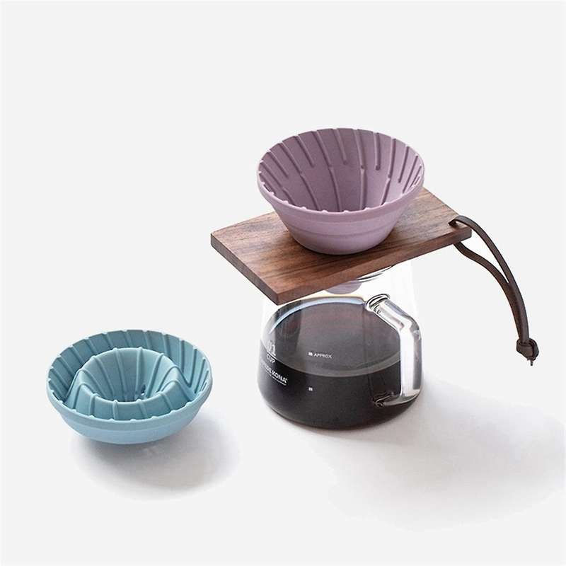 Wooden Coffee Filter Cup Holder Solid Wood Drip Filter Decorative Coffee Powder Filter Paper Holder