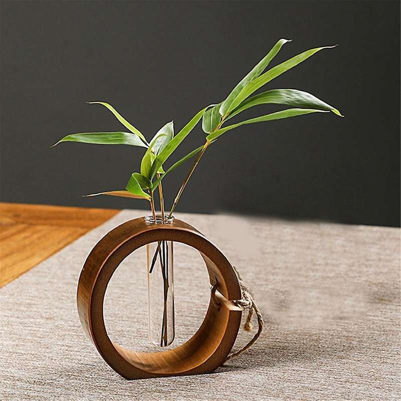 Wooden Dry Vase Flower Arrangement Living Room Dining Table Porch Flower Flower Arrangement Home Dec