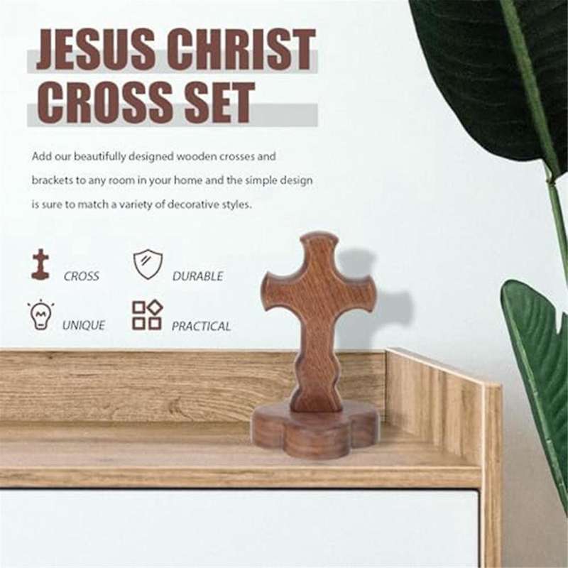Wooden Crosses Wooden Standing Crosses Wooden Crosses Outdoor Table Decor Standing Crucifix Stand Cr