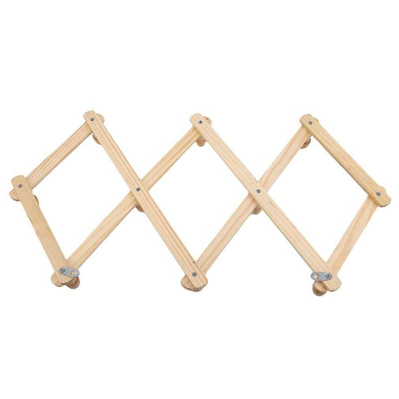Wooden Expanding Clothes Hanger Expandable Coat Rack Holder Shelf Hat Closet Wall Hook Home Decor