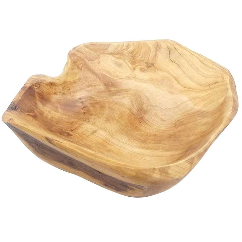 Wooden Fruit Salad Serving Bowl Hand-Carved Root Bowls Creative Living Room Real Wood Candy Bowl 25