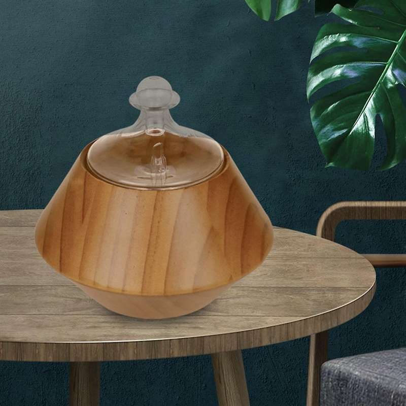 Wooden Glass Aromatherapy Pure Essential Oils Diffuser Air Nebulizer Humidifier Household Humidifier