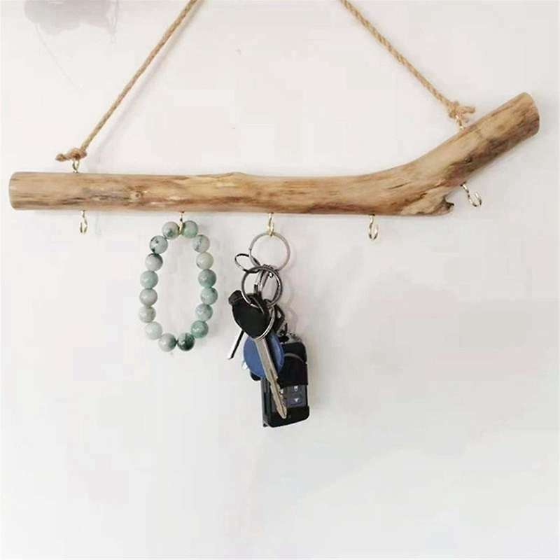 Wooden Hook Driftwood Hook Vintage Decor Supplies Easy to Use Branch Hanger Holder for Entryway Smal