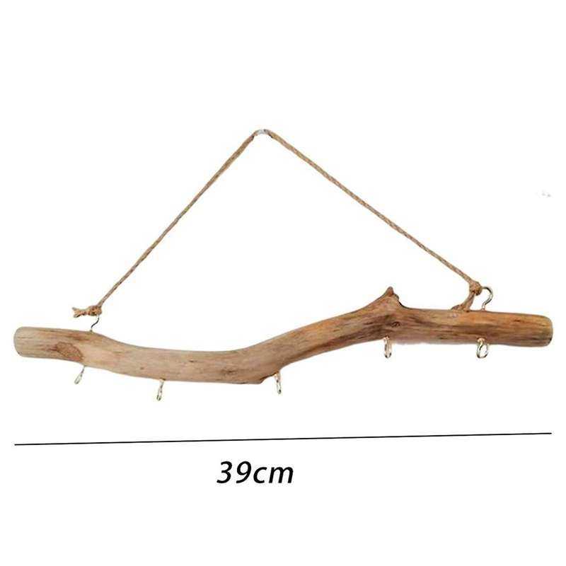 Wooden Hook Driftwood Hook Vintage Decor Supplies Easy to Use Branch Hanger Holder for Entryway Smal