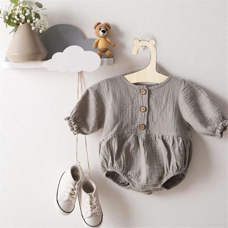 Wooden Kids Hangers, 20Pcs Baby Coat Hanger for Clothes 9In Kids Baby Toddler Children Wooden Hanger