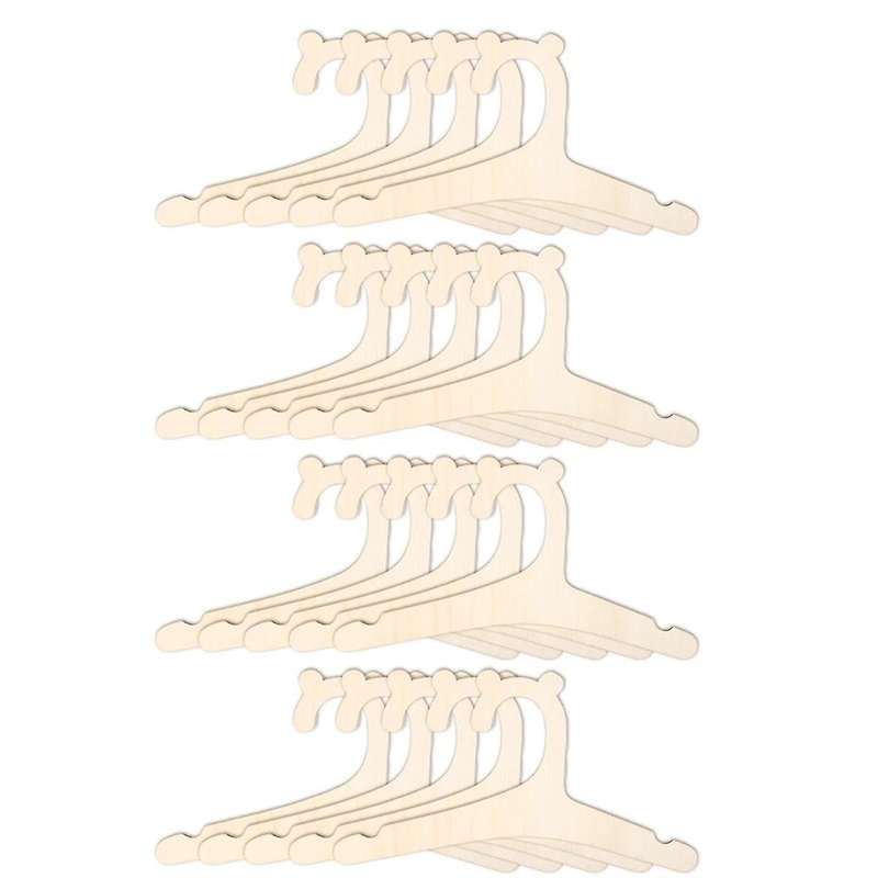 Wooden Kids Hangers, 20Pcs Baby Coat Hanger for Clothes 9In Kids Baby Toddler Children Wooden Hanger