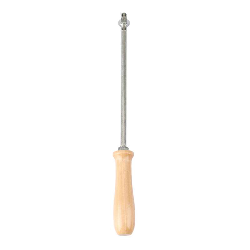 Wooden Handle for Burning Mold Stamp on Cake Cookie Sweets, Iron Brass Mold Burning Handle 8mm Diame