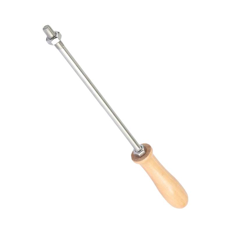 Wooden Handle for Burning Mold Stamp on Cake Cookie Sweets, Iron Brass Mold Burning Handle 8mm Diame