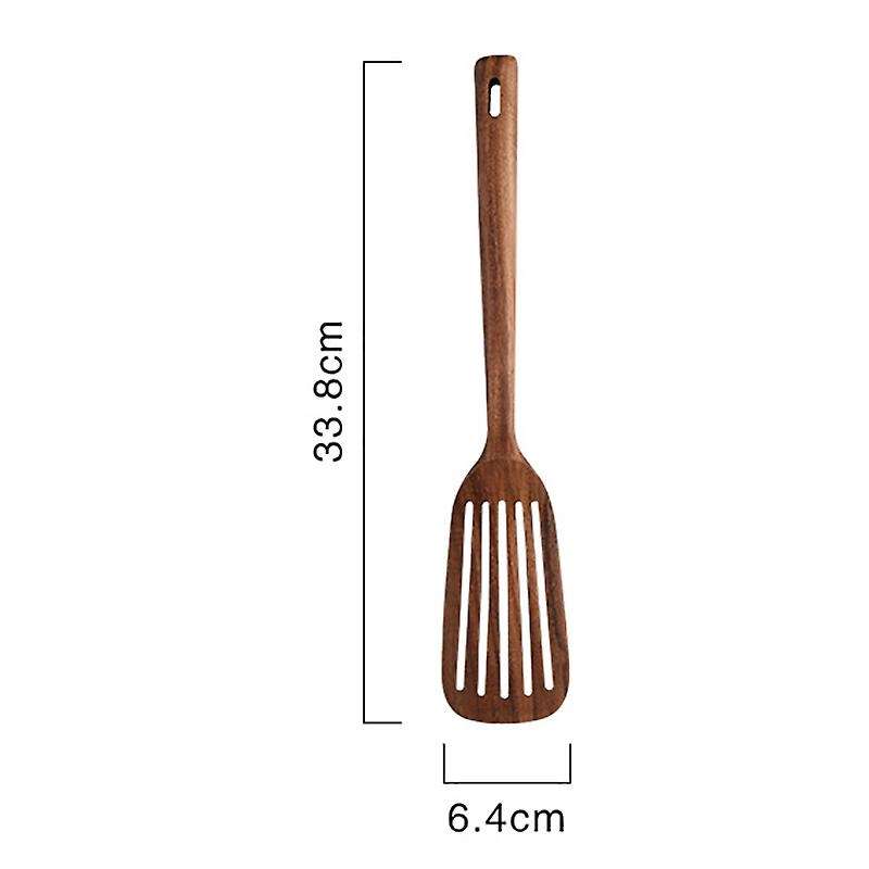 Wooden Kitchen Cooking Utensils,2 Pcs Wooden Spoons and Spatula for Cooking, Sleek, Cookware Use An