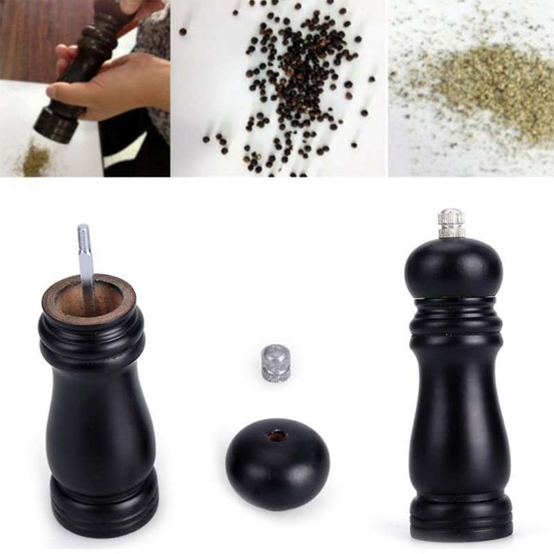 Wooden Manual Pepper Grinder Pepper Grinder Black Pepper Grinder Pepper Stick