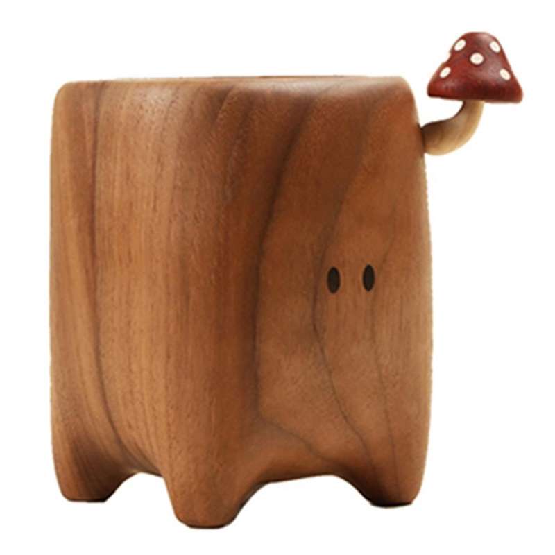 Wooden Pen Holder Chopstick Holder Tableware Holder Storage Box Study Room Gift Personality Design D