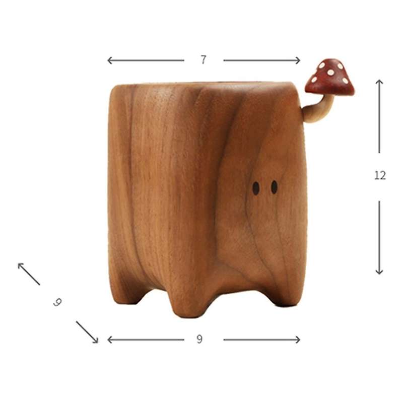 Wooden Pen Holder Chopstick Holder Tableware Holder Storage Box Study Room Gift Personality Design D