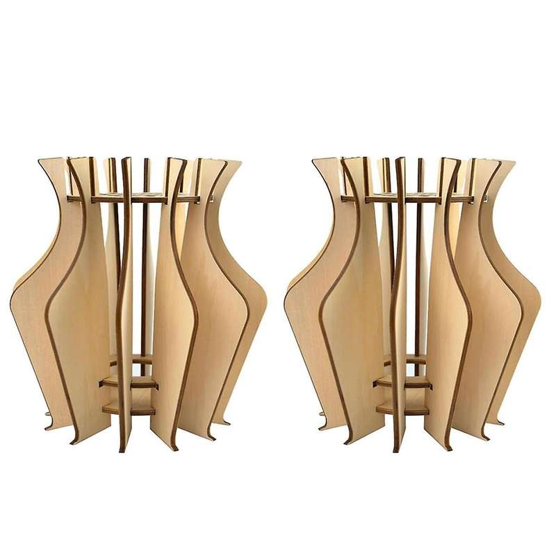 Wooden Puzzle Vase, Perfect for Displaying Roses, Tulips, Daffodils - A Gift for the Brick Flower Lo