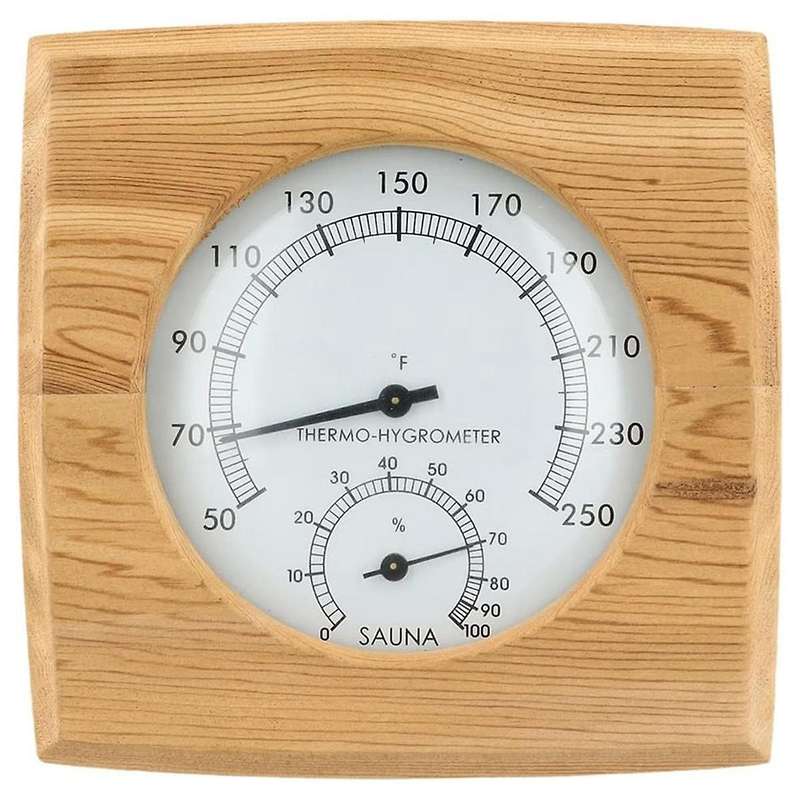 Wooden Sauna Hygrothermograph,Sauna Thermometer and Hygrometer,Indoor Humidity Temperature Measureme