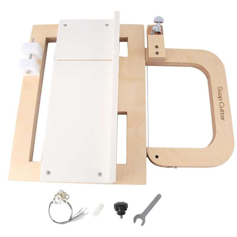 Wooden Soap Cutter, Steel Wire Manual Making Cutting Machine Board Butter Cheese Slicer Ruler Profe