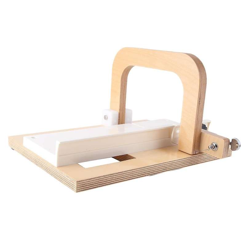 Wooden Soap Cutter, Steel Wire Manual Making Cutting Machine Board Butter Cheese Slicer Ruler Profe