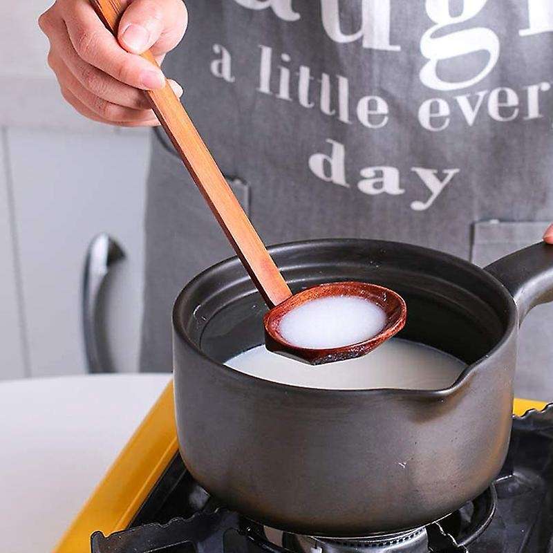 Wooden Spoon Spoon Set Japanese Style Wooden Spoon Tablespoon Soup Spoon Wooden Kitchen Utensil Cof