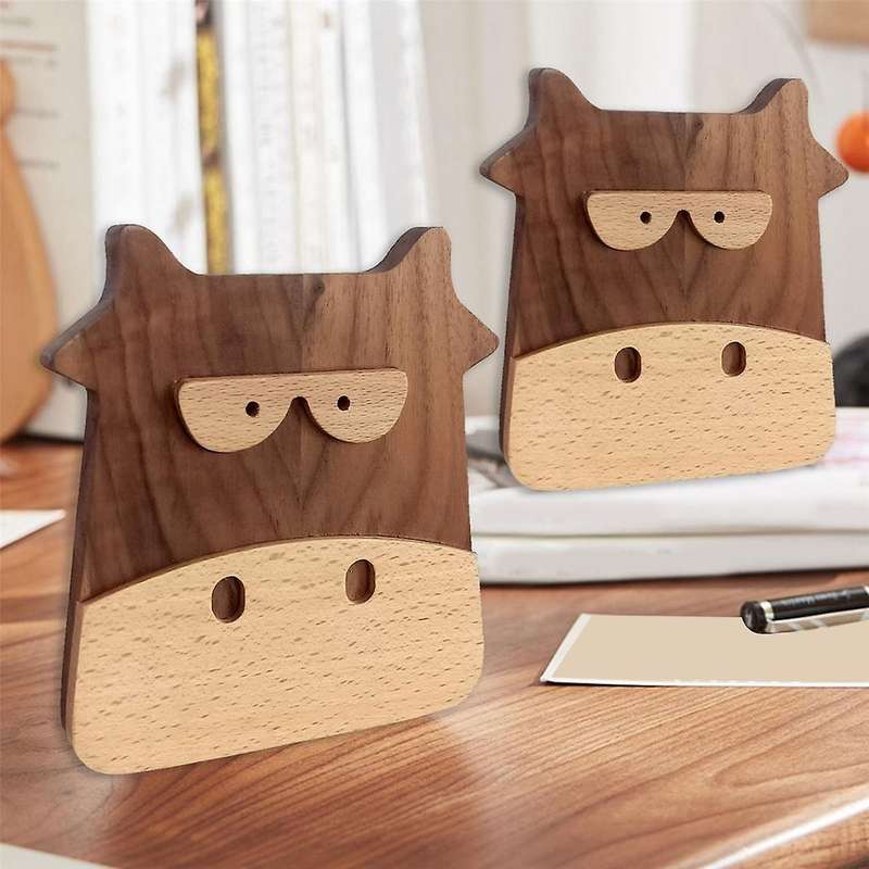 Wooden Walnut Beech Wood Bookends Book Organizer Office Desktop Home Bookends Book Ends Stand Holder