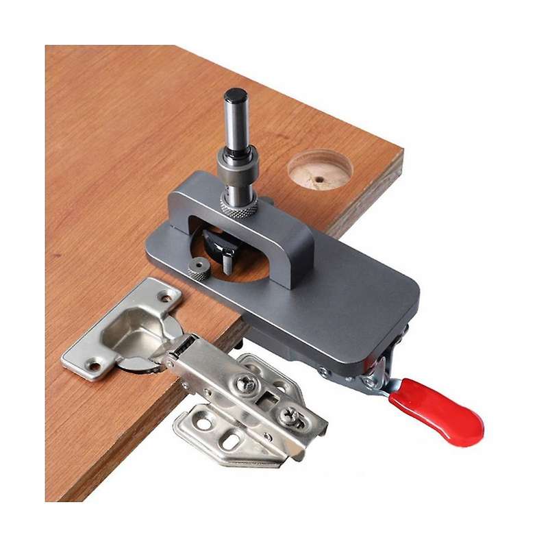 Woodworking 35mm Hole Opener Hinge Opener Door Cabinets Hinge Locator Wood Work Hole Drilling Guide