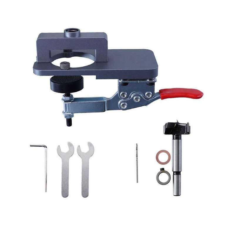 Woodworking 35mm Hole Opener Hinge Opener Door Cabinets Hinge Locator Wood Work Hole Drilling Guide