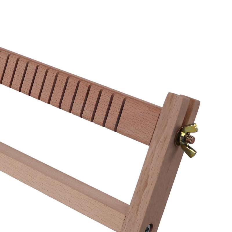 Wooden Weaving Loom with Stand, Multi-Craft Weaving Looms Kit,Weaving Loom Frame Beech Tapestry Loom