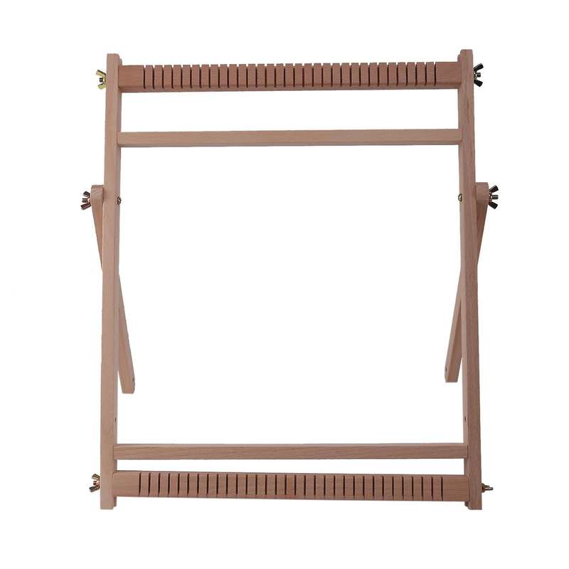 Wooden Weaving Loom with Stand, Multi-Craft Weaving Looms Kit,Weaving Loom Frame Beech Tapestry Loom