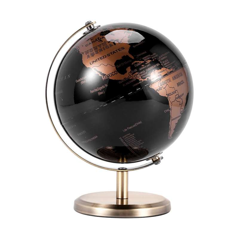 World Globe Constellation Map Globe Compatible Home Table Decoration (Gold)