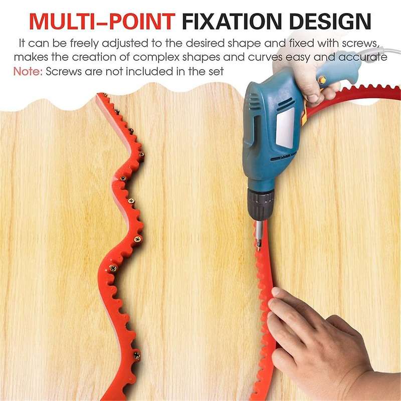 Woodworking Shaped Strip Profiling Strip Flexible Curve Template Guide Auxiliary Tools for Wood Boar