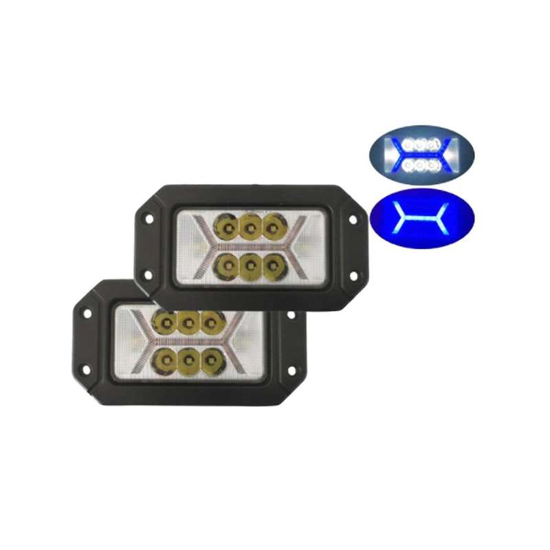 Work Lights Rectangular with Daytime Running Lights Front Bar Led Spotlights Fog Lights Signal Ligh