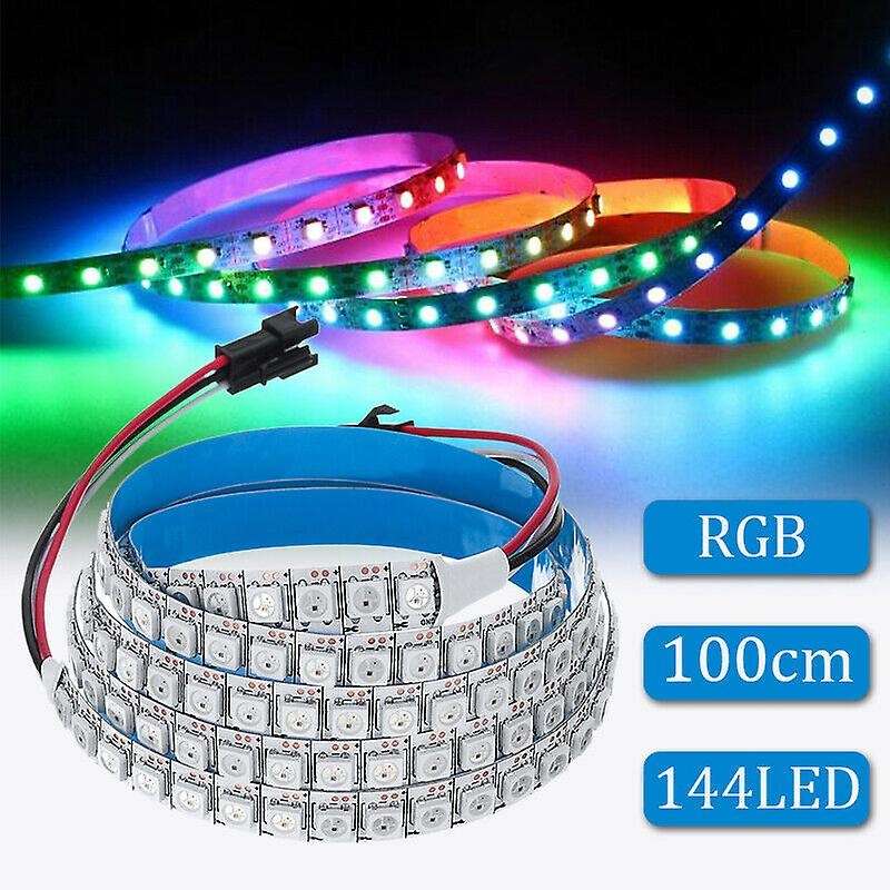 Ws2812b 5050smd 144 Led Light Strip with Built-in Rgb Ic Individual Addressable Dc