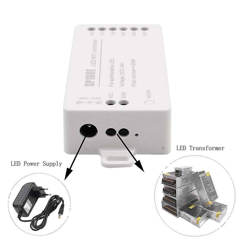 WS2811 WS2812B SP108E LED Strip WIFI Controller WS2813 WS2815 SK6812 Etc LED Module Light Smart APP