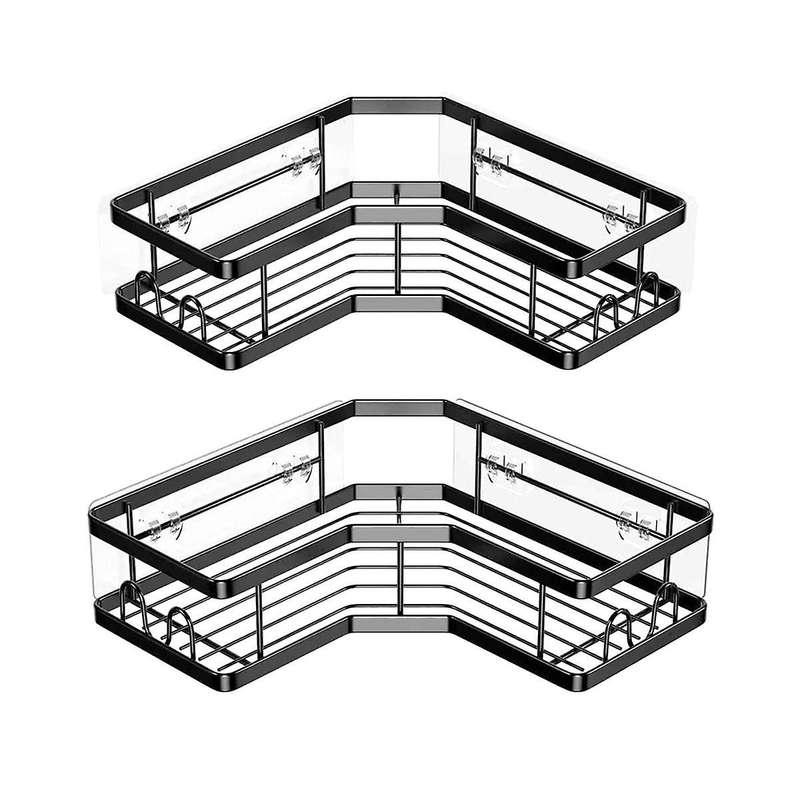 Wrought Iron Triangle Rack Bathroom Punching-free Storage Rack Bathroom Wall-hung Toiletries Finishi
