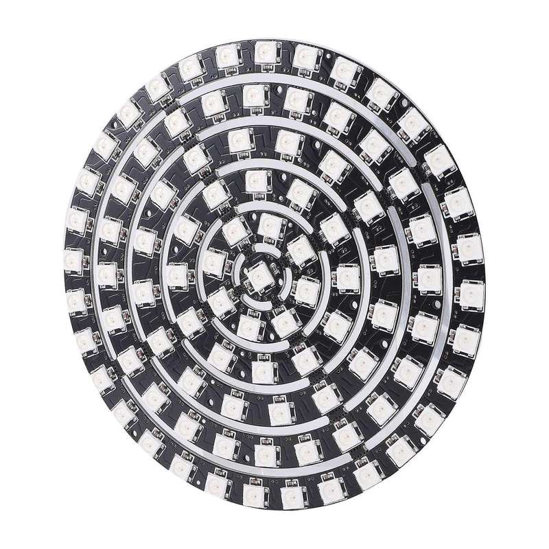 Ws2812 Sk6812 Radius 110mm Led Ring 5050 Dc5v Diy Led Ring Built-in Rgb Addressable Led Ring 93 Bit
