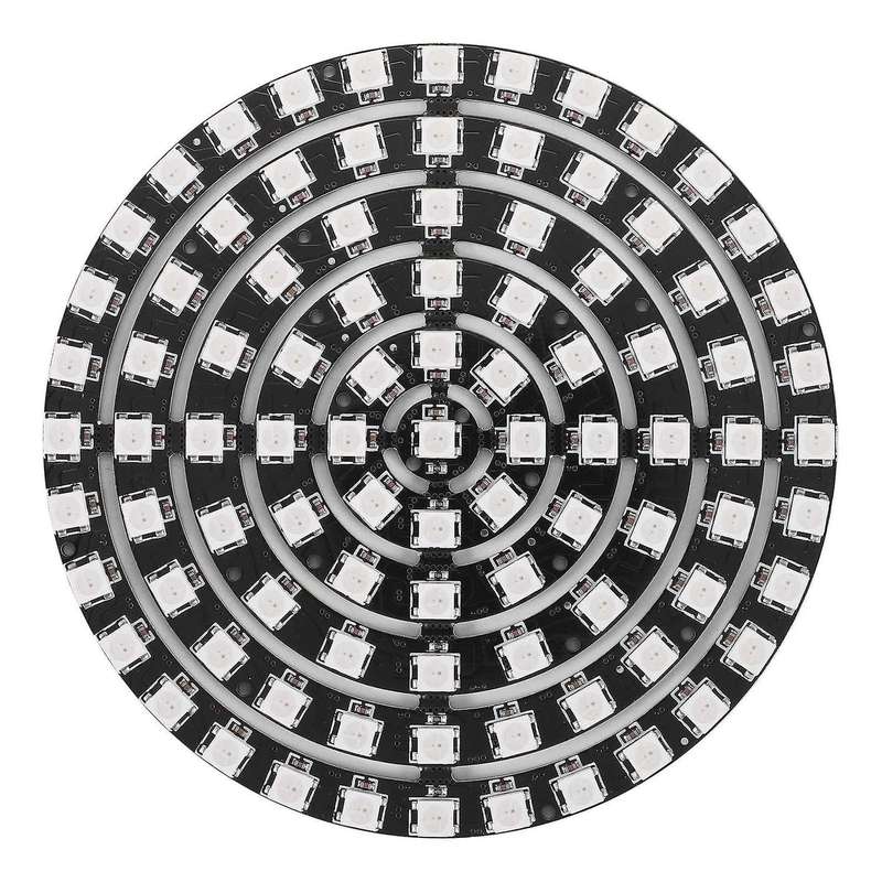 Ws2812 Sk6812 Radius 110mm Led Ring 5050 Dc5v Diy Led Ring Built-in Rgb Addressable Led Ring 93 Bit
