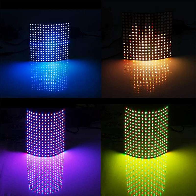 WS2812B Led Strip 16X16 Digital Panel WS2812 Individually Addressable Module Light SP110E Bluetooth
