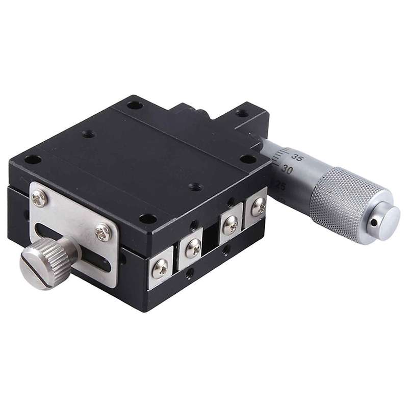 X Axis 40X40mm Knob Micrometer Sliding Stage Guide Rail Type Platform Manual Displacement Sliding T