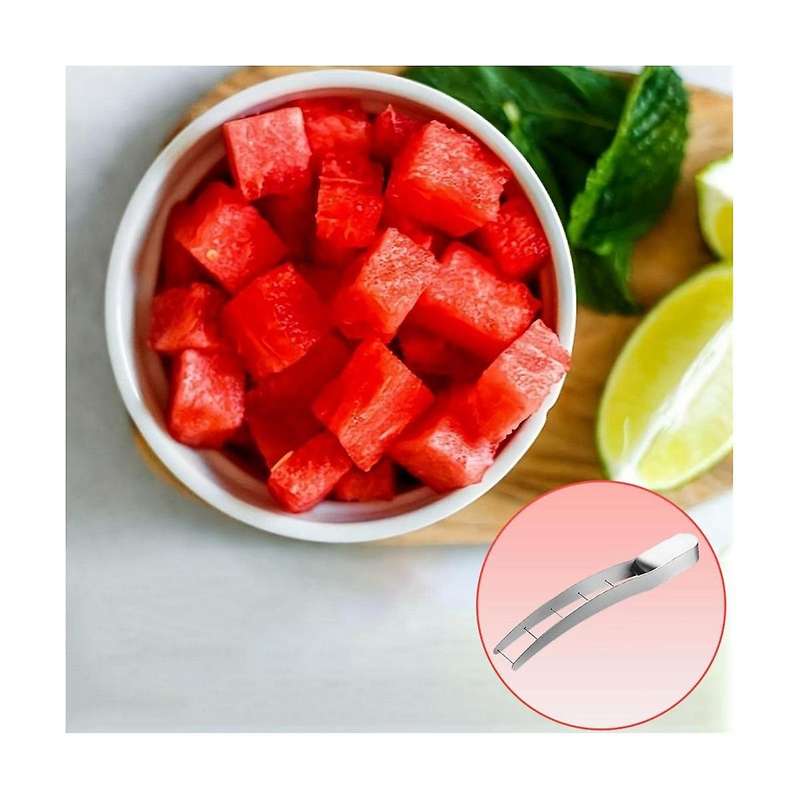 Wtermelon Cutter Slicer Cut Watermelon Into-Cubes Knife Melon Baller for Kitchen Gadgets Useful Cool