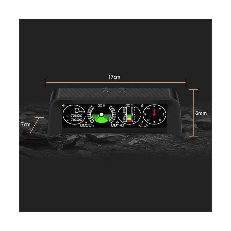 X90 Car Electronic Digital Gps Speedometer Head-up Display Tilt Meter Altimeter Compass Car Level I