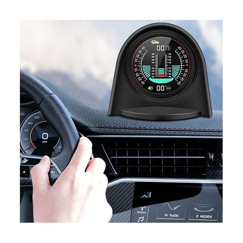 X94 Car Hud Digital Inclinometer Clinometer 4x4gps Off-road Auto Pitch Roll Angle Smart Slope Meter