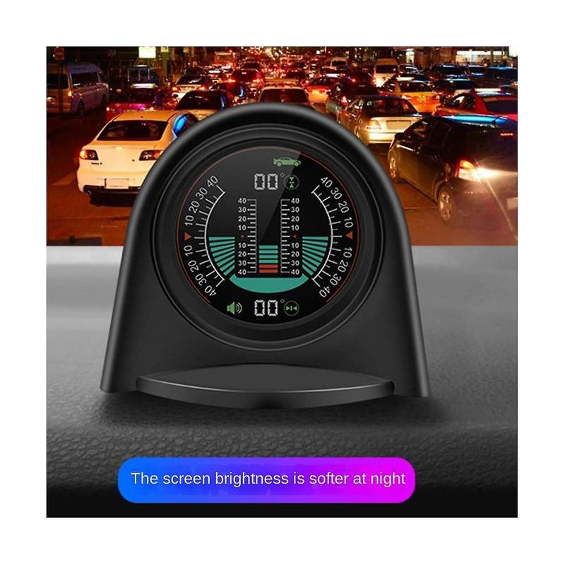 X94 Car Hud Digital Inclinometer Clinometer 4x4gps Off-road Auto Pitch Roll Angle Smart Slope Meter