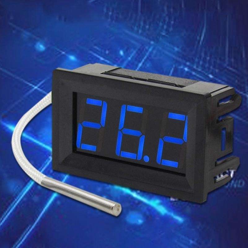 XH-B310 Industrial Digital Thermometer 12V K-Type Thermocouple Thermometer -30-80 Celsius with LED D