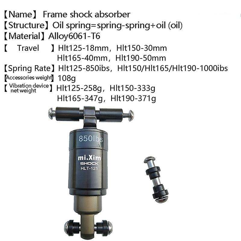 Xim Mountain Bike Air Rear Shock with Bushing Hand Control Rear Shock Hlt150