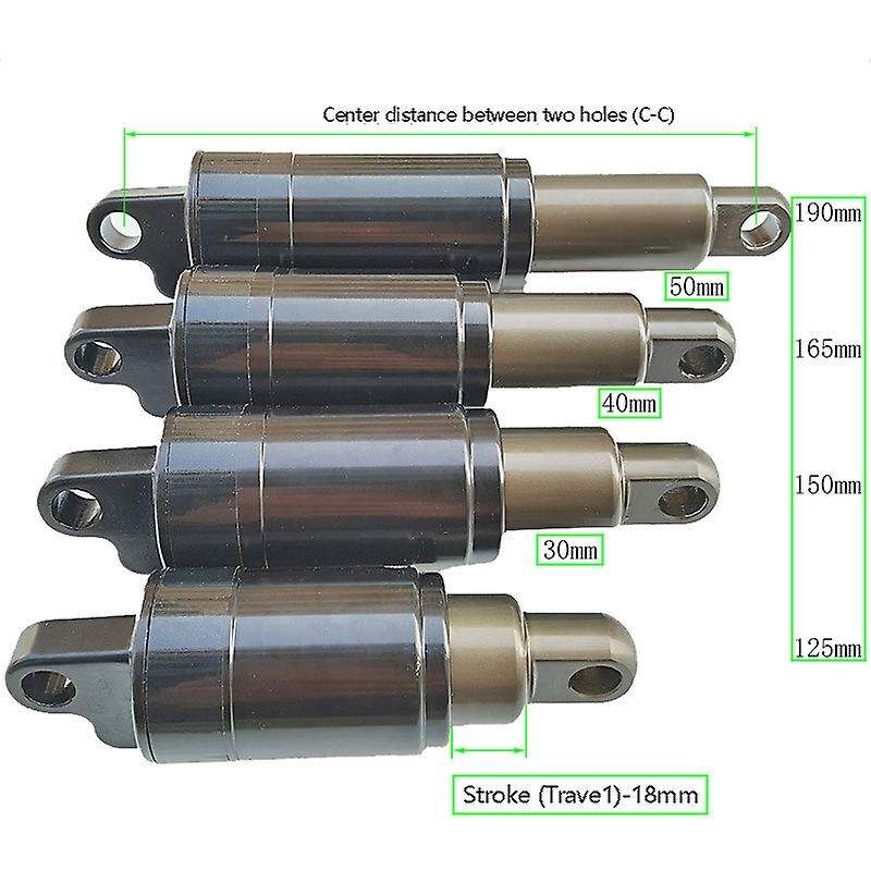 Xim Mountain Bike Air Rear Shock with Bushing Hand Control Rear Shock Hlt165